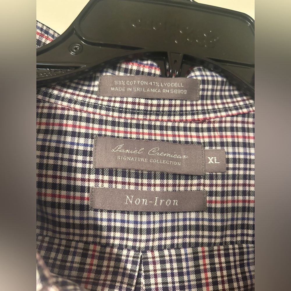 Daniel Cremieux Men's Plaid Checkered Button Down Shirt Cotton Blend - Picture 3 of 4